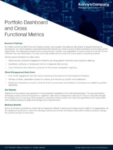 CS Portfolio Dashboard and Cross Functional Metrics